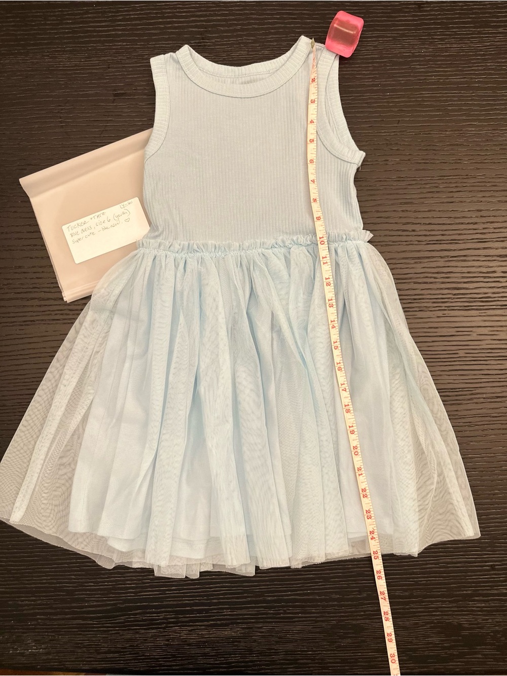 Tucker + Tate Pale Blue Tulle Tank Dress, Size 6